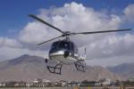 Mar. 28, 2019 -- A tourism helicopter takes off in Lhasa, southwest China`s Tibet Autonomous Region, March 20, 2019. Infrastructure has been improved in Tibet, as a comprehensive transportation network composed of highways, railways and air routes has been formed. (Xinhua/Jigme Dorje)