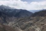Apr. 15, 2019 -- The 72 switchbacks that zigzag sharply through the Chamdo section of National Highway 318. (ZHANG YANGFEI/CHINA DAILY)