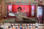 June 3, 2019 -- Niu Qiong, the sixth-generation inheritor of Yigong Tibetan knife, shows a knife he made in Yigong Township of Nyingchi, southwest China`s Tibet Autonomous Region, May 30, 2019. Yigong knife is an intangible cultural heritage of Tibet Autonomous Region. It takes about one month to make such a knife. (Xinhua/Jigme Dorje)