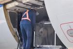 June 4, 2019 -- An airport worker transfers a giant panda at Caojiapu International Airport in Xining, capital city of northwest China`s Qinghai Province, June 3, 2019. Two giant pandas, named Hexing and Shuangxin, who were from the Chengdu Research Base of Giant Panda Breeding, arrived in Xining on Monday, becoming the first giant pandas to settle down in the plateau city. (Xinhua/Wu Gang)