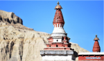 July 26, 2019 -- Photo taken on July 24, 2019 shows view of Toling Monastery where the 11th Panchen Lama Bainqen Erdini Qoigyijabu holds a Buddhist activity on Wednesday in Ali, southwest China`s Tibet Autonomous Region. (Xinhua/Chogo)