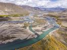 Oct.12,2019 -- Aerial photo taken on Oct.7, 2019 shows a view of the Lhasa River valley in Lhasa, Southwest China`s Tibet autonomous region.[Photo/Xinhua]