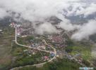 Oct.28,2019-- Aerial photo taken on Oct. 26, 2019 shows a view of Medog County, Nyingchi City of southwest China`s Tibet Autonomous Region. Medog, meaning `Secret Lotus` , is located in Nyingchi of southeast Tibet. Being on the lower reaches of the Yarlung Zangbo River and the south of the Himalayas, Medog County boasts amazing natural landscapes due to its unique geographical position. (Xinhua/Sun Fei)