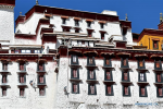 Nov.7, 2019 -- Workers paint the wall of the Potala Palace in Lhasa, southwest China`s Tibet Autonomous Region, Nov. 2, 2019. Every year, workers and hundreds of local volunteers gather at the Potala Palace in Lhasa to give the ancient palace a facelift. The 1,300-year-old palace is a landmark of Lhasa. It received 1.45 million tourists in 2017. The palace was included on the UNESCO World Heritage List in 1994. It usually takes about a dozen days to paint the palace in preparation for the forthcoming `Lhabab Duchen,` which is believed to be the day the Buddha descended from the heavens and is one of four annual festivals celebrating important events in his life. The palace said it would open to visitors during the facelift. The walls of the palace have four different colors: red, yellow, white and black. The red symbolizes authority, yellow prosperity, white peace, and black exorcism. The locals believe that being part of the work can bring good luck to them and their families. (Xinhua/Li Xin)