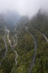 Nov.18, 2019 -- Aerial photo taken on Oct. 15, 2019 shows part of the No. 318 national highway on Erlang mountain on the Sichuan-Tibet highway. (Xinhua/Jiang Hongjing)