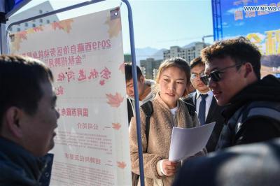 Job fair held in Lhasa, China’s Tibet