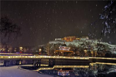 First snow of season falls on Lhasa