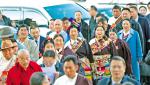 Jan.9,2020 -- Deputies to the People`s Congress of Tibet Autonomous Region are walking into the meeting hall. [China Tibet News/Tsewang, Losang, Tenzin, Tenzin Chosphel]