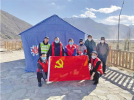 Feb.11,2020 -- Photo shows a vanguard team of epidemic prevention and control composed of Party members and cadres. [Photo/Tsechu, Wang Shan, Shi Jinru]