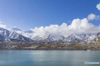 Snow scenery in Lhasa, Tibet