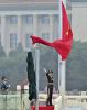 May 22,2020 -- A national flag-raising ceremony is held on the Tian`anmen Square in Beijing, capital of China, May 22, 2020. The third session of the 13th National People`s Congress (NPC) will hold its opening meeting at the Great Hall of the People in Beijing on Friday morning. (Xinhua/Li Xin)