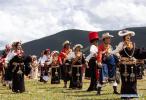 Aug.10,2020 -- Locals take part in a Tibetan fashion show on Zhaqingtang grassland in Sertar County, southwest China`s Sichuan Province, Aug. 7, 2020. (Xinhua/Jiang Hongjing)