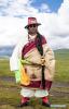 Aug.10,2020 -- A man takes part in a Tibetan fashion show on Zhaqingtang grassland in Sertar County, southwest China`s Sichuan Province, Aug. 7, 2020. (Xinhua/Jiang Hongjing)