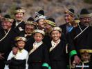Nov.19,2020 -- Villagers celebrate their special New Year, known as the Gongbo New Year in Baji Village of Bayi District in Nyingchi, southwest China`s Tibet Autonomous Region, Nov. 17, 2020. The local people follow the tradition to celebrate the Gongbo New Year on Oct. 1 by the Tibetan calendar, which fell on Nov. 16 this year. On the morning of Gongbo New Year`s day, each Tibetan family worships the goddess of the harvest, with gifts and wine. They also sing and dance during the ritual. According to a local legend, the tradition comes from an event in ancient times when a Tibetan ruler recruited the Gongbo tribe of the Nyingchi area to fight his enemies. The ruler brought the New Year`s Day forward to Oct. 1, and ordered the soldiers to have a good celebration on the eve of the war so as to arouse their morale. This custom has been handed down since then. (Xinhua/Purbu Zhaxi)