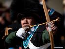 Nov.23,2020 -- An amateur archer takes part in the traditional `Gongbo archery` competition in Nyingchi, southwest China`s Tibet Autonomous Region, Nov. 19, 2020. A traditional archery competition was held in Nyingchi on Thursday to celebrate the Gongbo New Year. This year, more than 260 archery enthusiasts from Nyingchi participated in the competition. `Gongbo archery`, with a history of over 1,500 year, is a traditional folk sports competition which is unique to Nyingchi. It has been listed as an intangible cultural heritage of Tibet. There are small holes on the wooden cone head of the arrow. When the arrow flies to target, the air passes through the hole and makes a sharp whistling sound. A cloth curtain with a leather target is hung on the other side of the arena. After hitting the target, the arrow falls off together with the inner ring of leather target. (Xinhua/Purbu Zhaxi)
