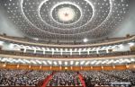 March 5,2021 -- The fourth session of the 13th National People`s Congress (NPC) opens at the Great Hall of the People in Beijing, capital of China, March 5, 2021. (Xinhua/Li Xueren)