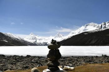 Scenery of Sapukonglagabo Mountain in Nagqu, China's Tibet