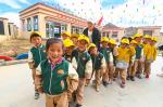 June 7,2021 -- Children attend a new kindergarten in Samdrub Tse in Shigatse, Tibet. [Provided to chinadaily.com.cn]
