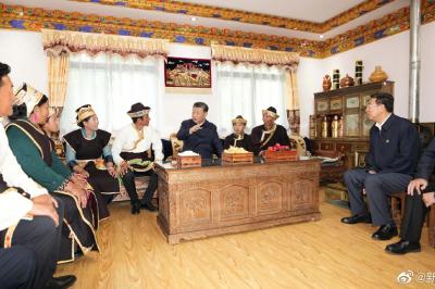 Xi visits Nyingchi in Tibet