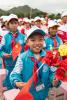 Aug.20,2021 -- Pupils attend a grand gathering to celebrate the 70th anniversary of the peaceful liberation of Tibet at the Potala Palace square in Lhasa, southwest China`s Tibet Autonomous Region, Aug. 19, 2021. More than 20,000 people from various ethnic groups attended the event held in Lhasa. (Xinhua/Sun Ruibo)