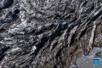 Aerial photo taken on Oct. 28, 2021 shows a view of the Mingyong Glacier in Deqen Tibetan Autonomous Prefecture, southwest China`s Yunnan Province. The Mingyong Glacier, located on the east slope of the Meili Snow Mountains, is one of the world`s few low-latitude glaciers. (Xinhua/Jiang Wenyao)