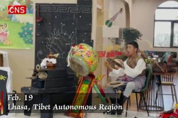 Tibetan kids enjoy New Year cultural and folk activities