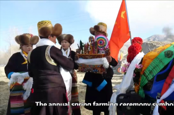 Experiencing spring farming ceremony on Tibet's 1st plot of farmland