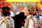 A Tibetan Opera troupe performs a classic Tibetan opera in Norbulingka, Tibet Autonomous Region, on May 2, 2023.(Photo: China News Service/Li Lin)