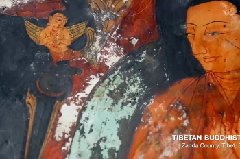 A guardian of Tibetan Buddism grottoes in remote western Tibet
