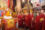 Panchen Rinpoche attends religious activities on June 18 in the Jokhang Temple in Lhasa, Tibet autonomous region. [Photo by Wang Shu/For chinadaily.com.cn]