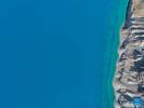 This aerial photo taken on July 4, 2023 shows a view of the Puma Yumco Lake in Nagarze County of Shannan, southwest China`s Tibet Autonomous Region. (Xinhua/Sun Fei)