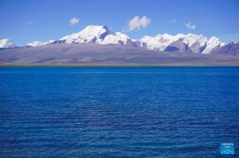 Scenery of Baiku Lake in Xigaze, Tibet