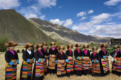 Village in Tibet celebrates farmers' harvest