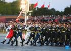 A flag-raising ceremony to celebrate the 74th anniversary of the founding of the People`s Republic of China is held at the Tian`anmen Square in Beijing, capital of China, Oct. 1, 2023. (Xinhua/Zhang Chenlin)