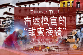 'Sweet painting' gives Potala Palace a fresh look