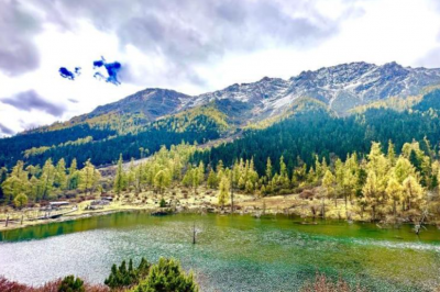 Fairyland scenery at Majiagou valley in Sichuan