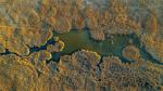 Aerial photo shows a wetland in the Keluke Lake-Tuosu Lake Nature Reserve in Haixi Mongolian and Tibetan Autonomous Prefecture, northwest China`s Qinghai Province. (Photo/An Zi)
