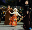 A girl, who comes from Ganzi Tibetan Autonomous Prefecture of Sichuan Province, dances Guozhuang with adults at a square in Chengdu, southwest China`s Sichuan Province, Dec. 23, 2023. (Xinhua/Shen Bohan)