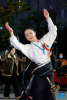 Yanggyi dances Guozhuang at a square in Chengdu, southwest China`s Sichuan Province, Dec. 16, 2023. (Xinhua/Shen Bohan)
