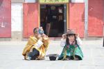 Tourists pose for photos near the Potala Palace - a UNESCO cultural heritage site in Lhasa, Xizang autonomous region. [Photo by Palden Nyima/chinadaily.com.cn]