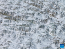 An aerial drone photo taken on May 11, 2024 shows a view of the Zangser Kangri Glacier at the Changtang National Nature Reserve, southwest China`s Xizang Autonomous Region. (Xinhua/Jiang Fan)