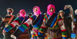 Locals dance at a bonfire party celebrating the melting of frozen water of Lake Namtso in southwest China`s Xizang Autonomous Region, May 18, 2024. As temperature rises and ice melts, the Lake Namtso will enter its tourism season. (Xinhua/Tenzin Nyida)