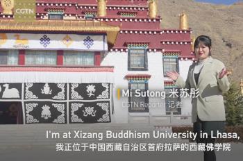 Vlog: What does a Tibetan student monk's campus life at Xizang Buddhism University look like?