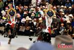 Artists stage a Tibetan opera performance near the Potala Palace in Lhasa, southwest China`s Xizang Autonomous Region, on June 12, 2024. (Photo: China News Service/ Li Lin)