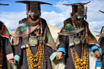 Villagers dressed in folk costume dance in Kejia Village of Pulan County, southwest China`s Xizang Autonomous Region, Sept. 9, 2024.  Originating in Pulan County, Pulan folk costume has been a traditional garment worn at celebrations for over a millennium. Weighing more than 20 kilograms, a piece of this unique costume is usually decorated with rare metals and jewels, like gold, silver, beeswax, coral and turquoise. (Xinhua/Sun Ruibo)